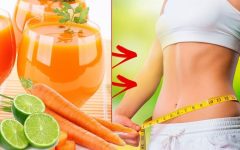 Suco de cenoura e limão que tira a fome e elimina gordura na barriga