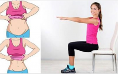 5 exercícios com cadeira para reduzir a gordura da barriga
