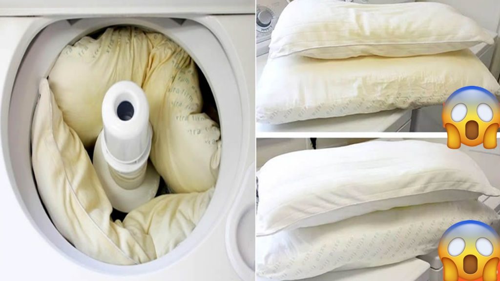 Como Lavar Travesseiros Sujo da Maneira Certa Fica Branco Igual Novo