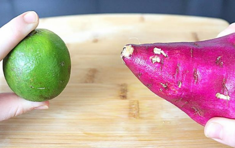 Suco de batata-doce com limão: elimina o excesso de açúcar no sangue e gordura no fígado
