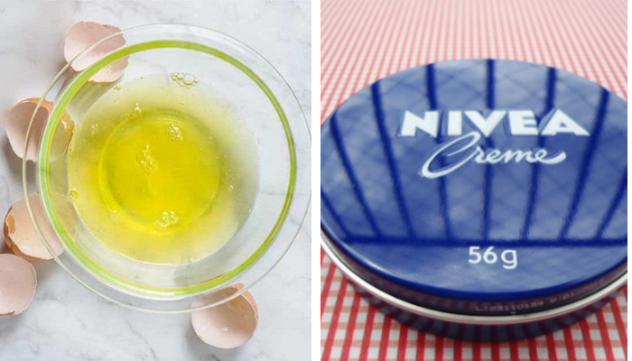 Nivea e uma clara de ovo para parecer 10 anos mais jovem
