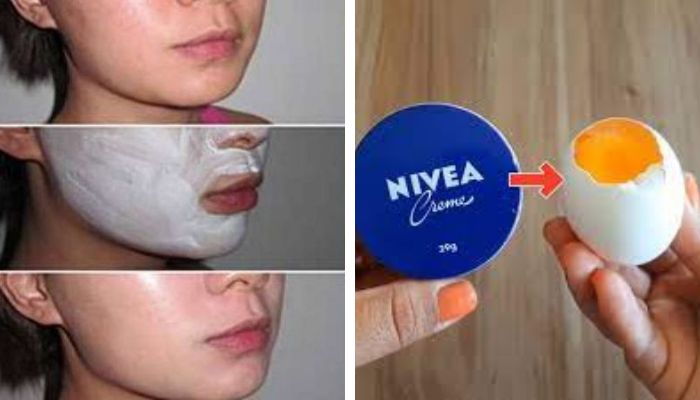 OVO E CREME NIVEA TRATA RUGAS MANCHAS