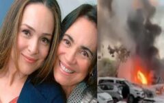Atriz Gabriela Duarte, filha de Regina, está em situação complicada em Israel e escondida em bunker: ‘Preciso sair daqui’