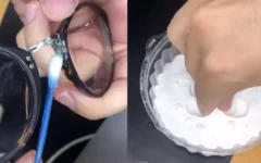 Como consertar óculos quebrado com bicarbonato